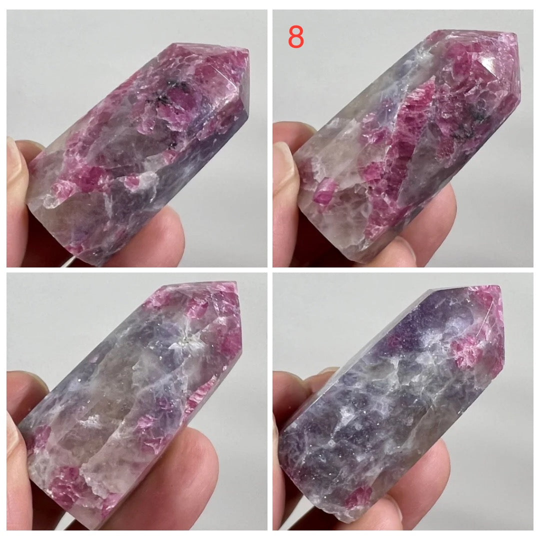 Pegmatite Unicorn Stone Points Crystal Generators YOU CHOOSE