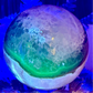 Volcanic Agate Quartz Sphere UV Reactive Crystal Ball 300g 61mm