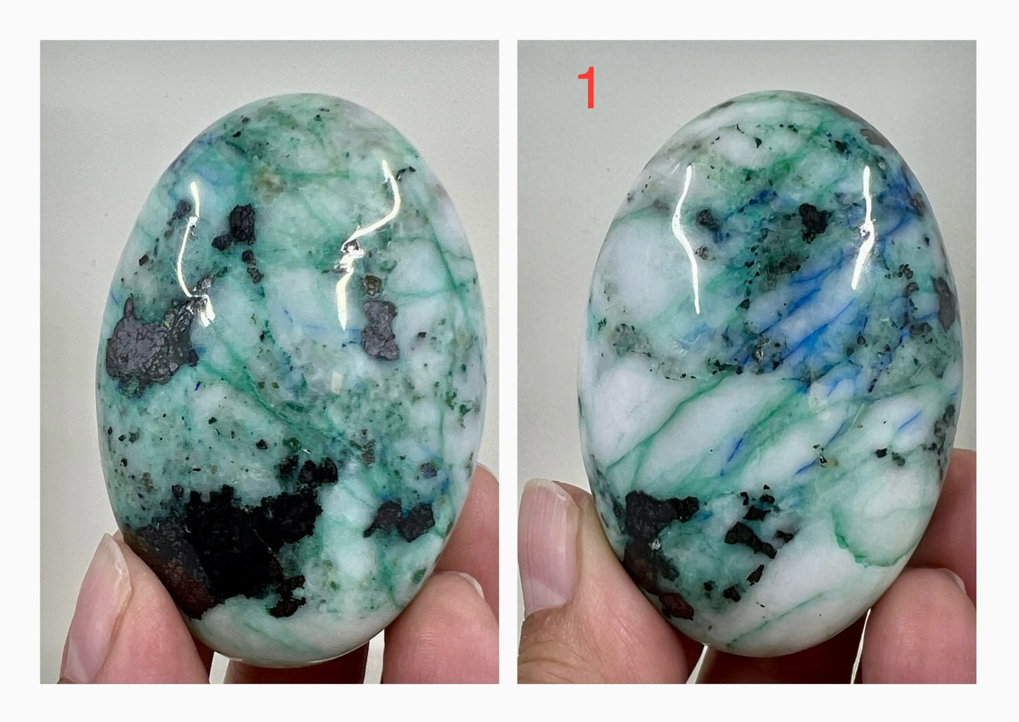 Fynchenite Phoenix Stone Palm Stones Meditation Crystals YOU CHOOSE