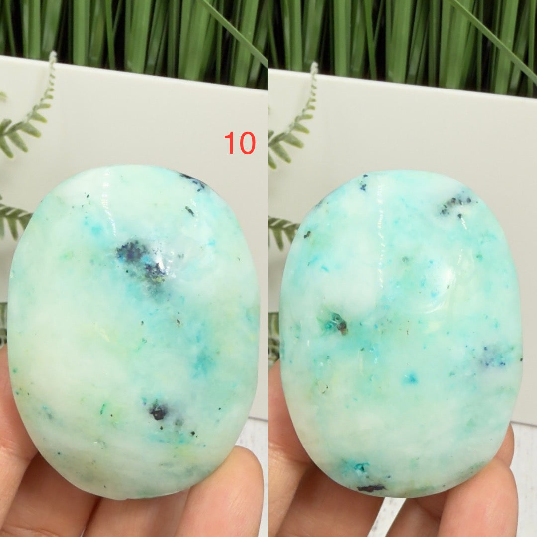 Fynchenite Phoenix Stone Palm Stones Worry Meditation Crystals YOU CHOOSE