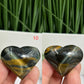Blue Tigers Eye Hawks Eye Hearts Crystal Carvings YOU CHOOSE