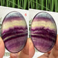 Rainbow Fluorite Palm Stones Worry Healing Crystals YOU CHOOSE