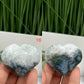 Moss Agate Hearts Crystal Carvings YOU CHOOSE