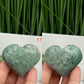 Moss Agate Hearts Crystal Carvings YOU CHOOSE