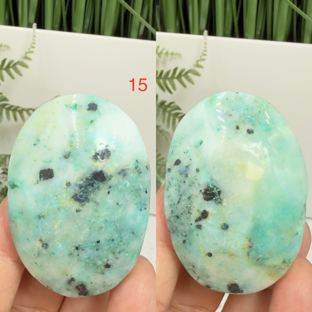 Fynchenite Phoenix Stone Palm Stones Worry Meditation Crystals YOU CHOOSE