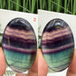 Rainbow Fluorite Palm Stones Worry Healing Crystals YOU CHOOSE