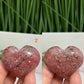 Rhodonite Gemstone Hearts Crystal Carvings YOU CHOOSE