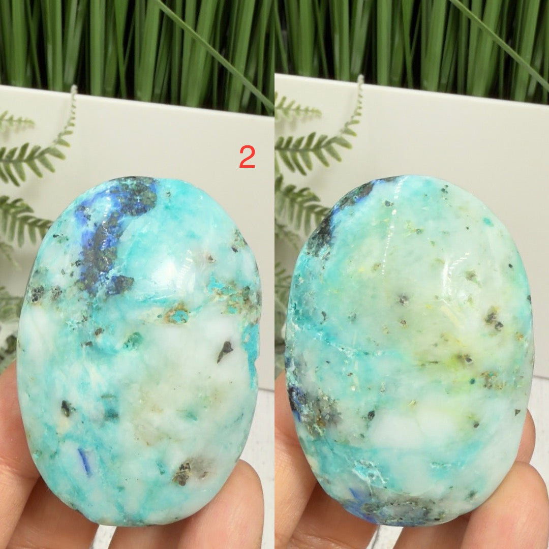 Fynchenite Phoenix Stone Palm Stones Worry Meditation Crystals YOU CHOOSE