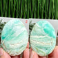 Blue Aragonite Palm Stone Worry High Quality Crystals YOU CHOOSE