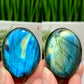 Labradorite Palm Stones Crystal Meditation Worry YOU CHOOSE