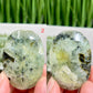 Prehnite with Epidote Palm Stones Worry Crystals YOU CHOOSE