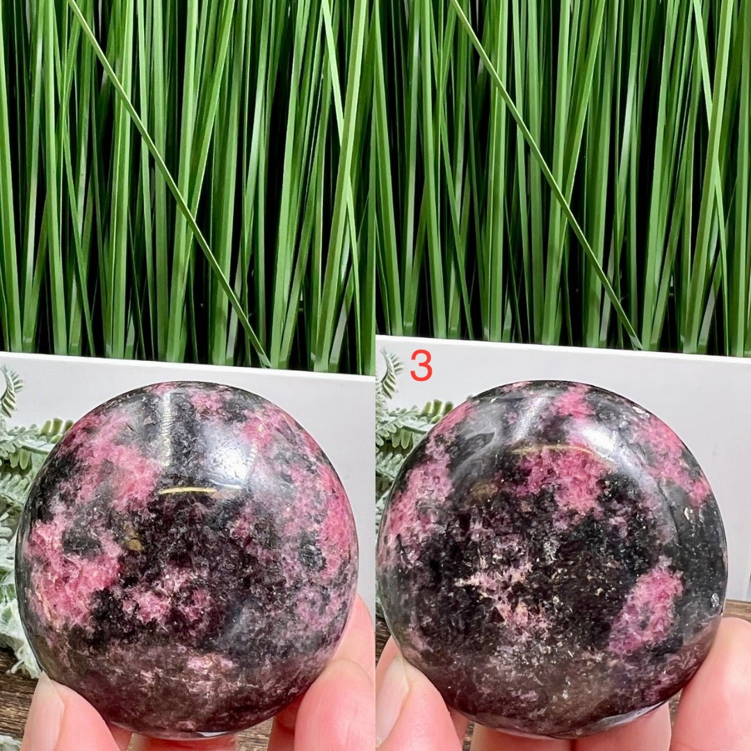 Rhodonite Palm Stones Worry Reiki Meditation Crystals YOU CHOOSE
