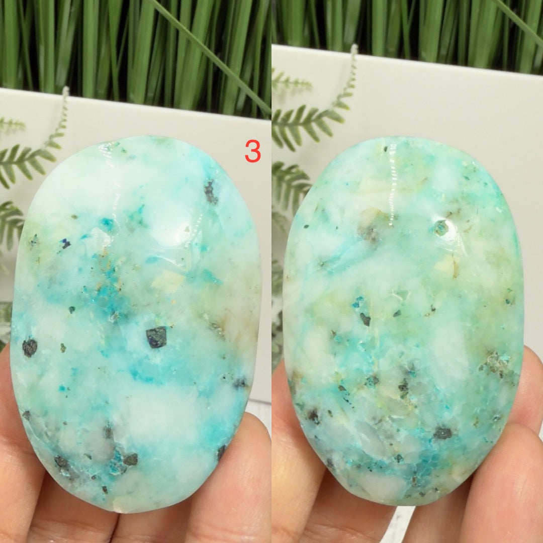 Fynchenite Phoenix Stone Palm Stones Worry Meditation Crystals YOU CHOOSE