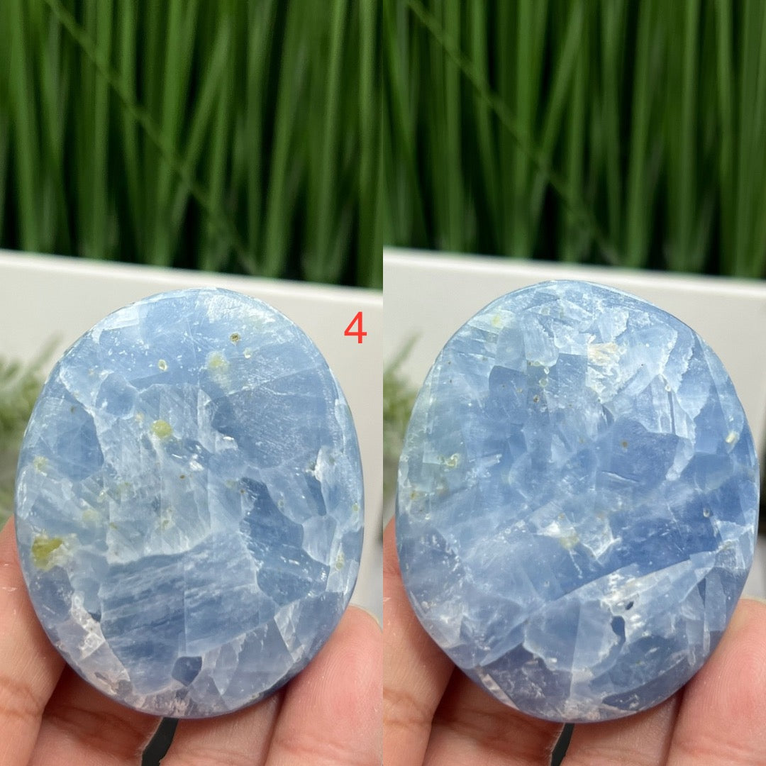 Celestite Celestine RARE Palm Stones Worry Crystals YOU CHOOSE