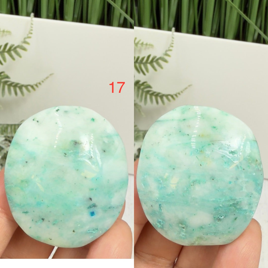 Fynchenite Phoenix Stone Palm Stones Worry Meditation Crystals YOU CHOOSE