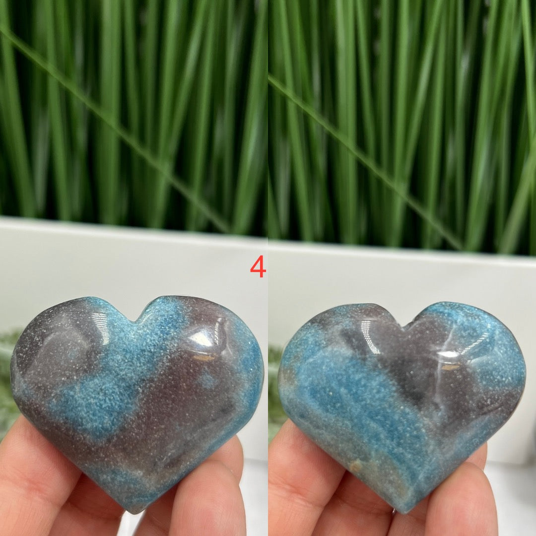 Trolleite Hearts Crystal Carvings YOU CHOOSE
