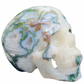 Moss Agate Druzy Hollow Jaw Skull Extra Large Healing Crystal Carving 2982g
