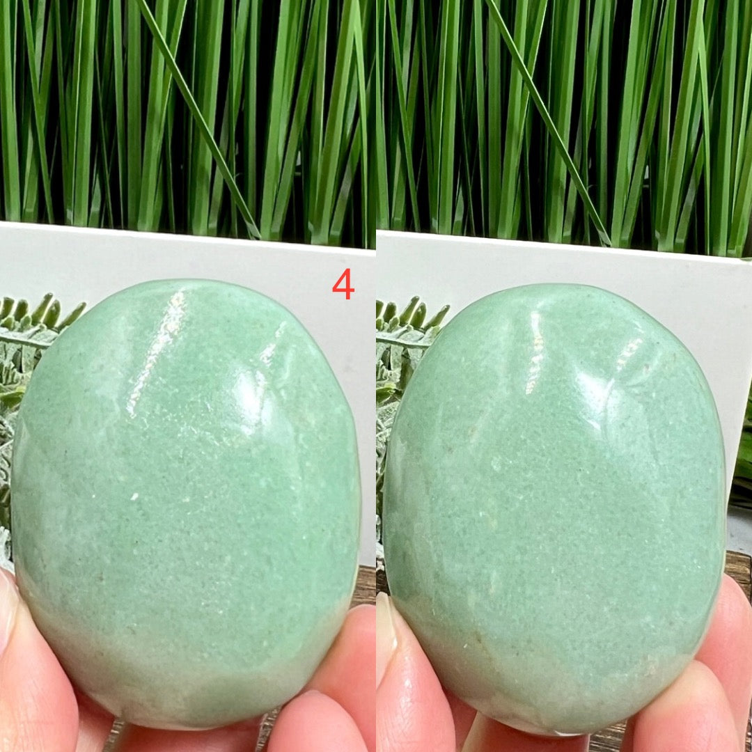 Green Aventurine Palm Stones Worry Meditation Crystals YOU CHOOSE