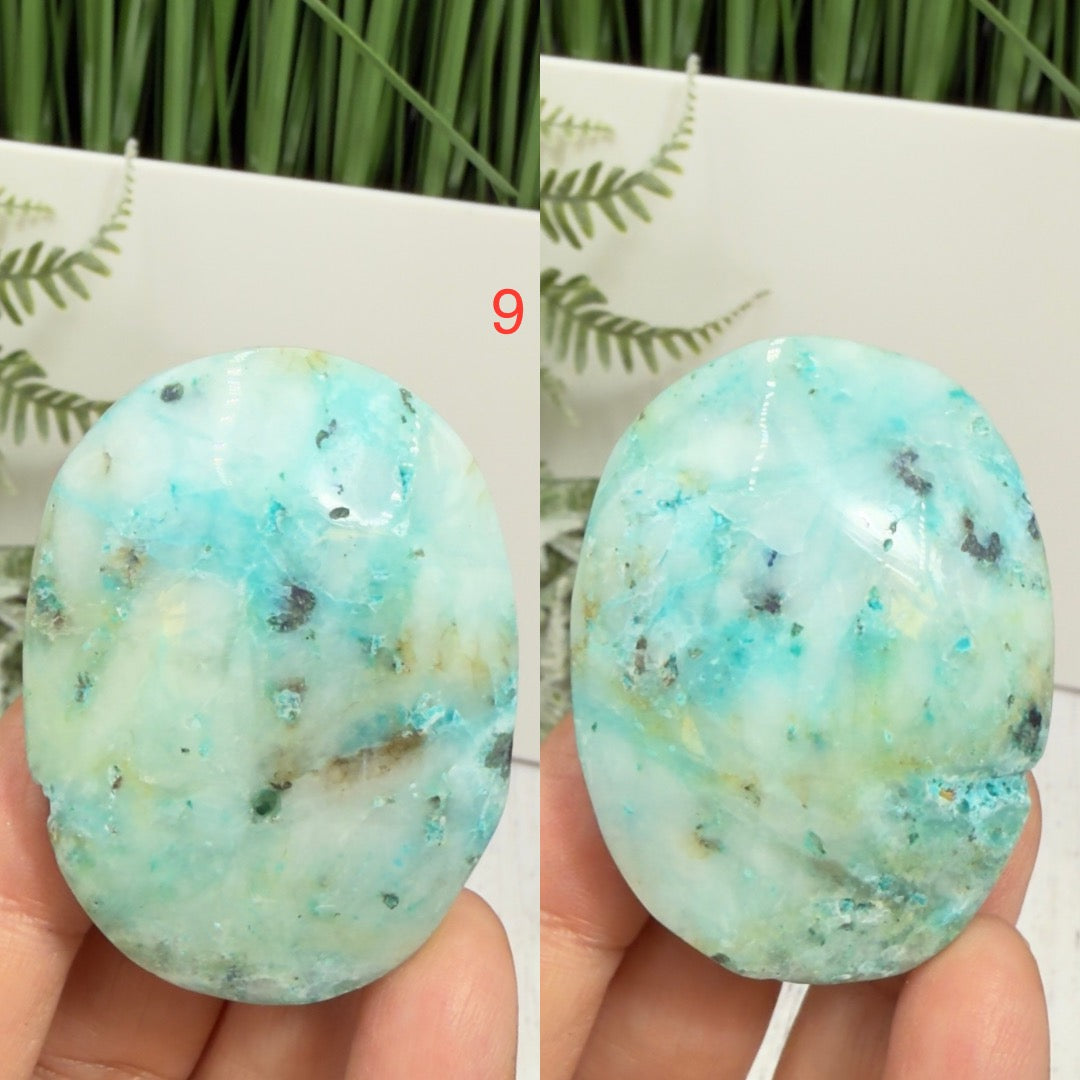 Fynchenite Phoenix Stone Palm Stones Worry Meditation Crystals YOU CHOOSE