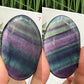 Rainbow Fluorite Palm Stones Worry Healing Crystals YOU CHOOSE
