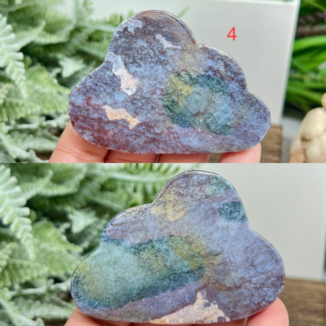 Ocean Sea Jasper Clouds Crystal Carvings YOU CHOOSE