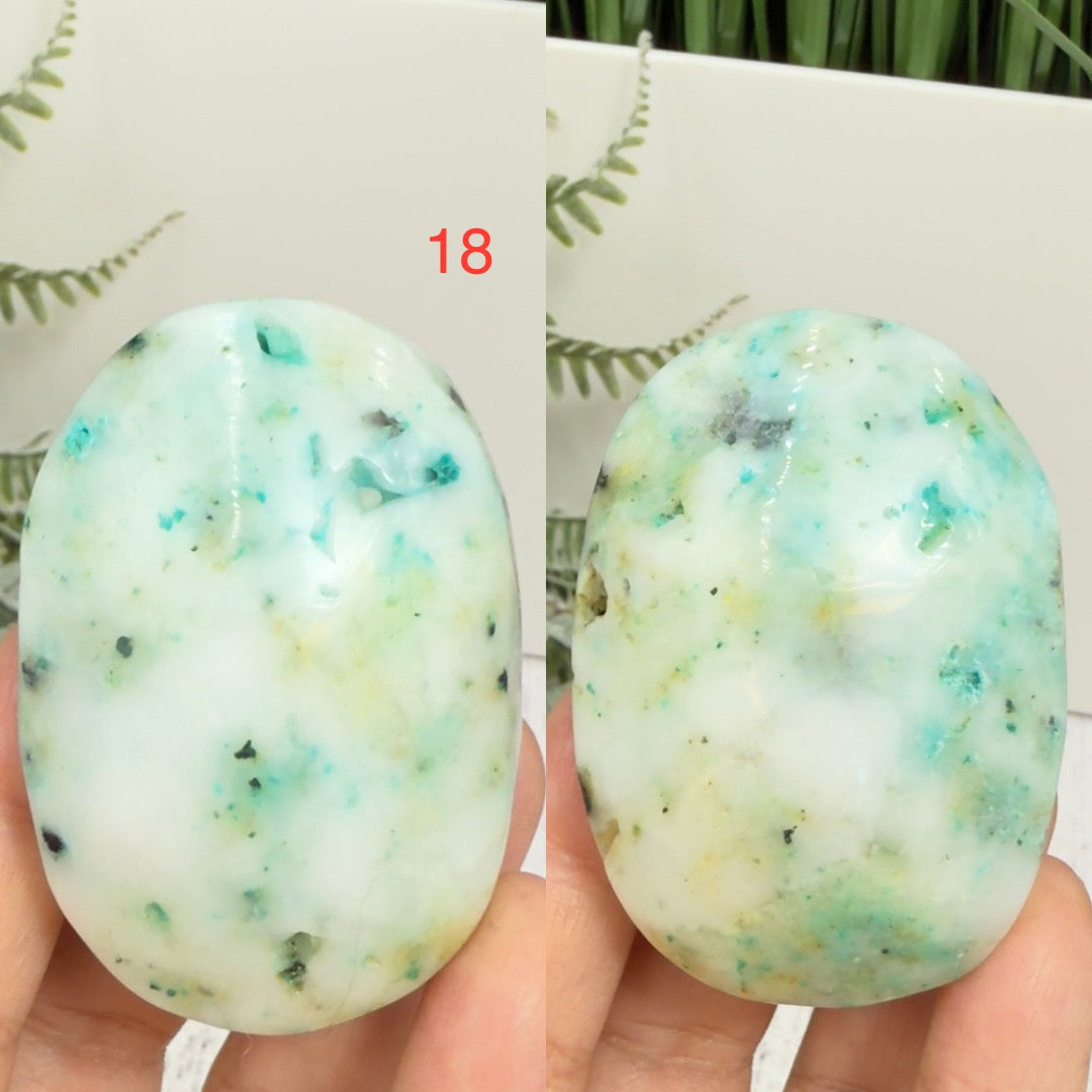 Fynchenite Phoenix Stone Palm Stones Worry Meditation Crystals YOU CHOOSE