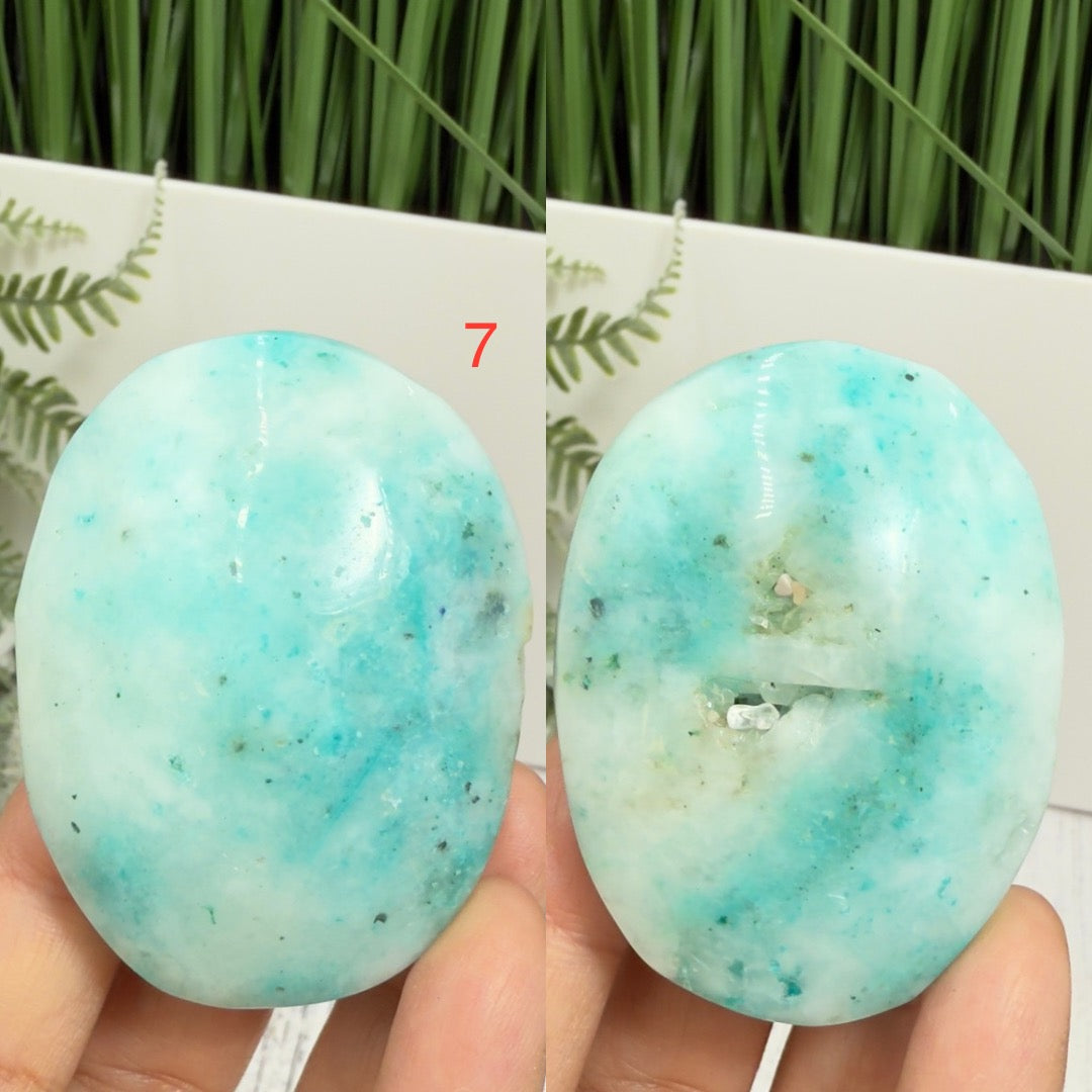 Fynchenite Phoenix Stone Palm Stones Worry Meditation Crystals YOU CHOOSE