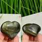 Golden Sheen Obsidian Hearts Crystal Carvings YOU CHOOSE