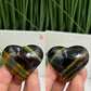 Blue Tigers Eye Hawks Eye Hearts Crystal Carvings YOU CHOOSE