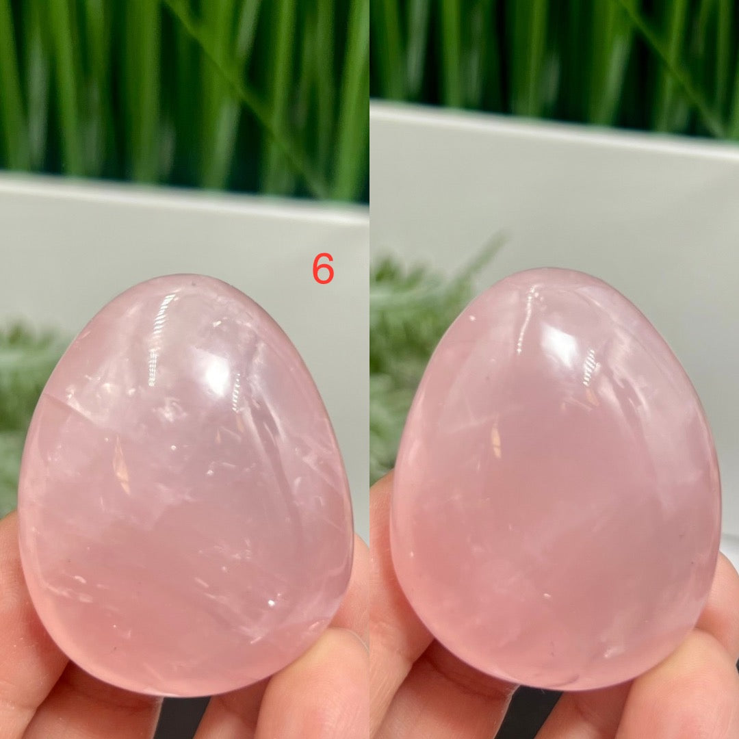 Rose Quartz Palm Stone Worry Love Meditation Crystals YOU CHOOSE