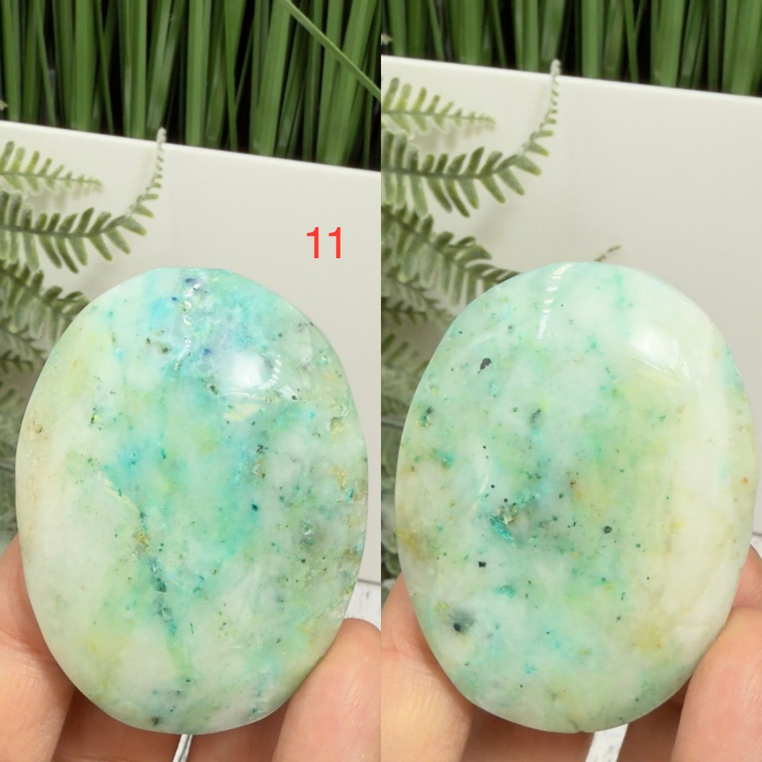Fynchenite Phoenix Stone Palm Stones Worry Meditation Crystals YOU CHOOSE