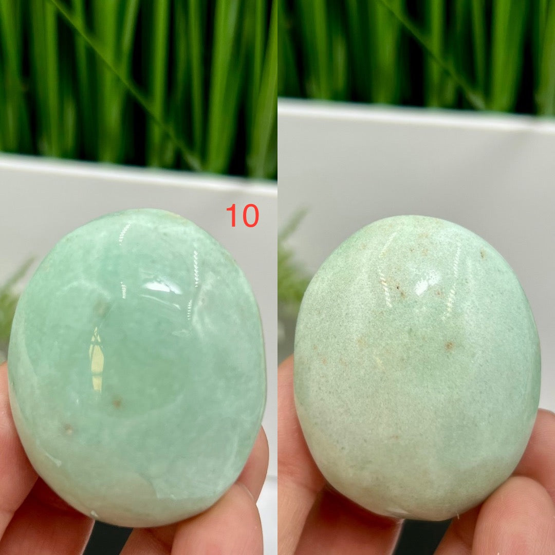 Green Aventurine Palm Stones Worry Meditation Crystals YOU CHOOSE