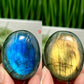 Labradorite Palm Stones Crystal Meditation Worry YOU CHOOSE