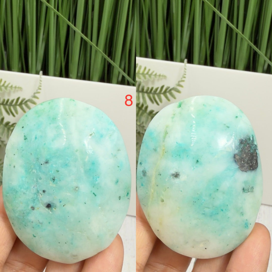Fynchenite Phoenix Stone Palm Stones Worry Meditation Crystals YOU CHOOSE