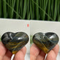 Blue Tigers Eye Hawks Eye Hearts Crystal Carvings YOU CHOOSE