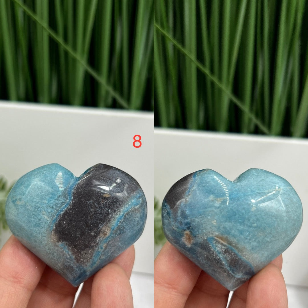 Trolleite Hearts Crystal Carvings YOU CHOOSE