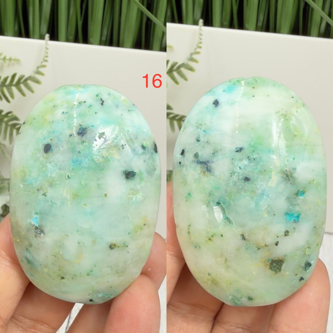 Fynchenite Phoenix Stone Palm Stones Worry Meditation Crystals YOU CHOOSE
