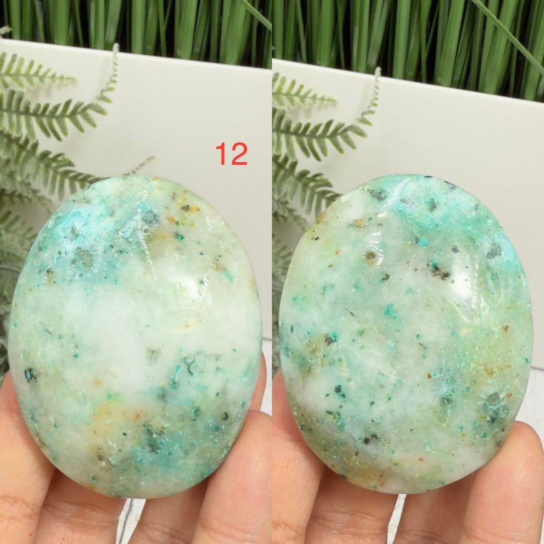 Fynchenite Phoenix Stone Palm Stones Worry Meditation Crystals YOU CHOOSE