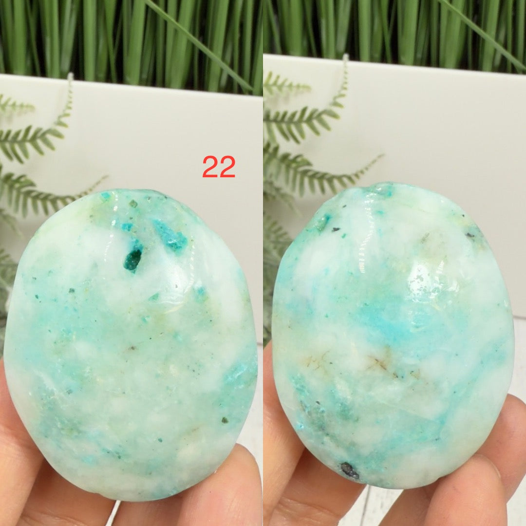 Fynchenite Phoenix Stone Palm Stones Worry Meditation Crystals YOU CHOOSE