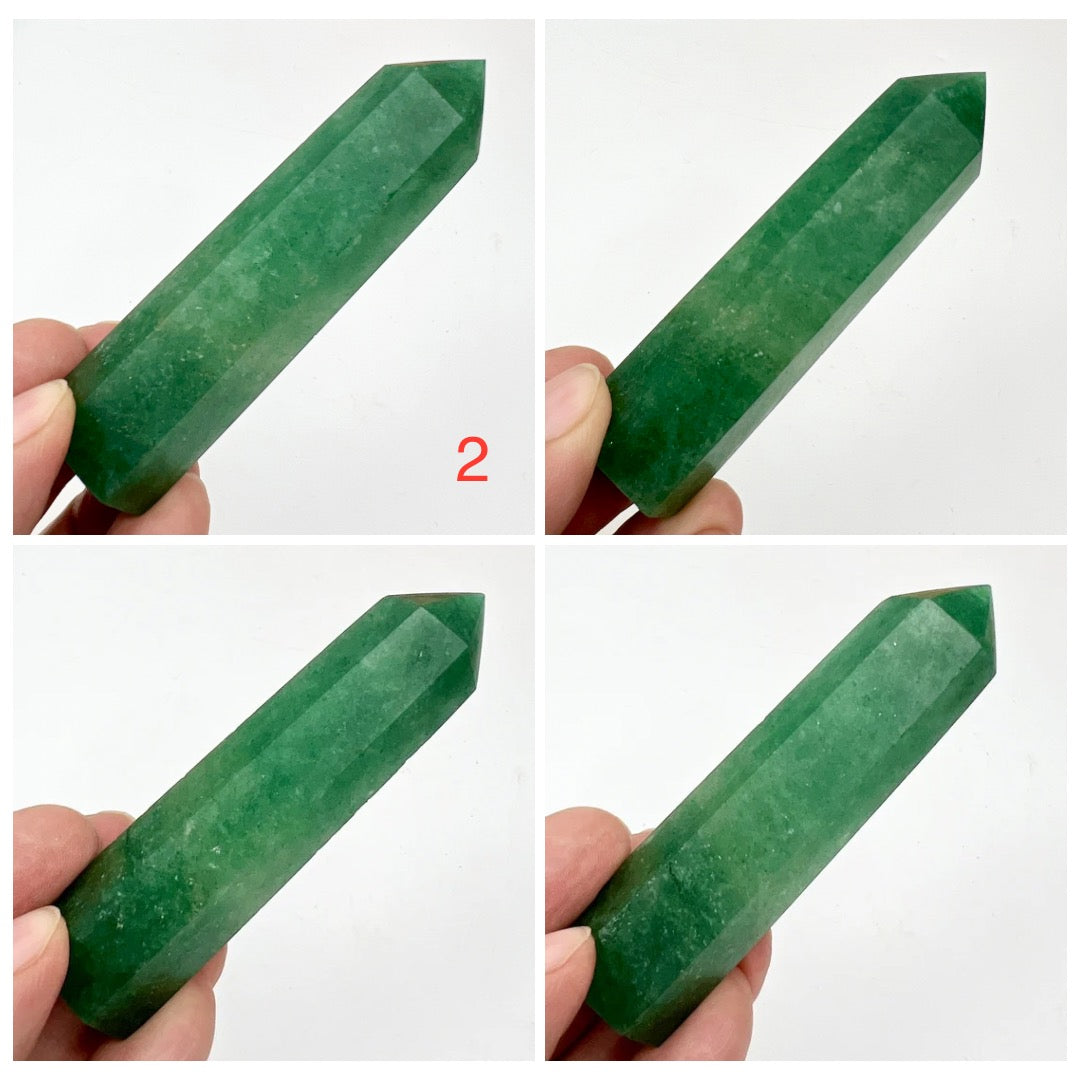 Green Strawberry Quartz Points Towers Crystal YOU CHOOSE
