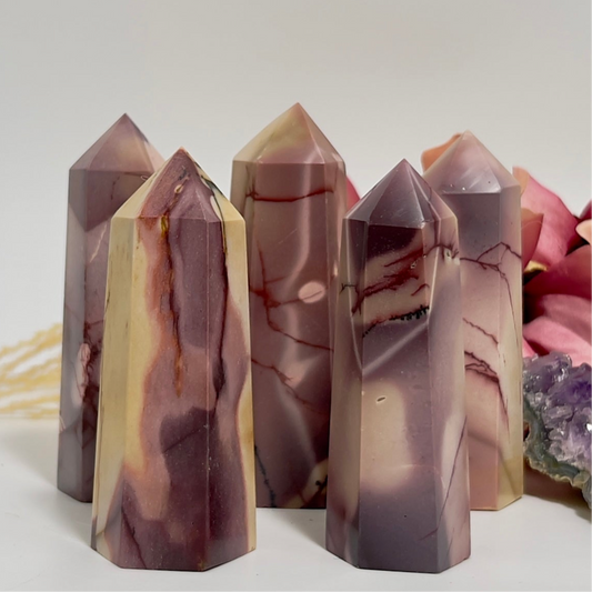 Mookaite Jasper Points Australian Gemstone Crystal Generators YOU CHOOSE