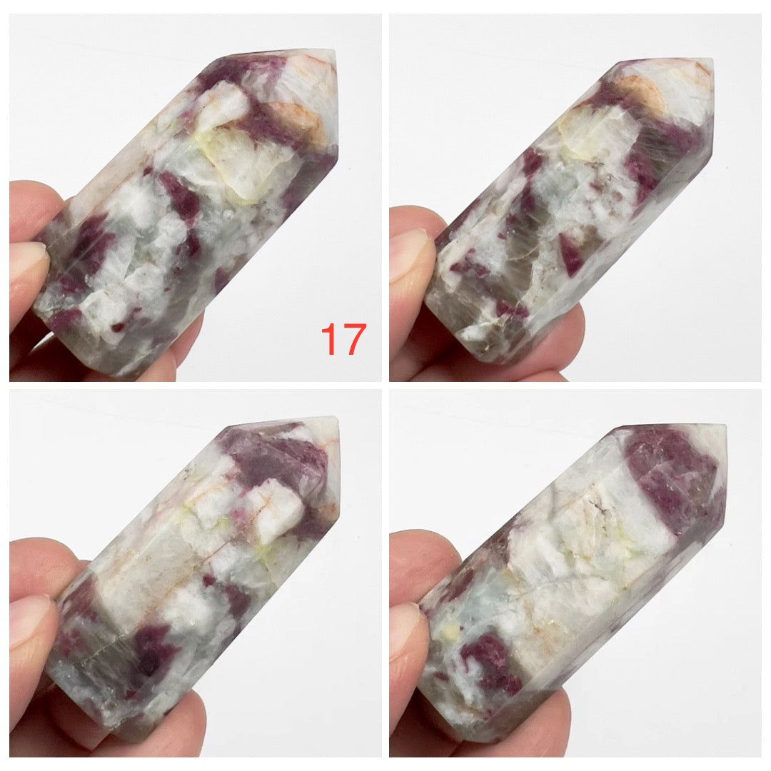 Rubellite Tourmaline Points Tower Crystal Generators YOU CHOOSE