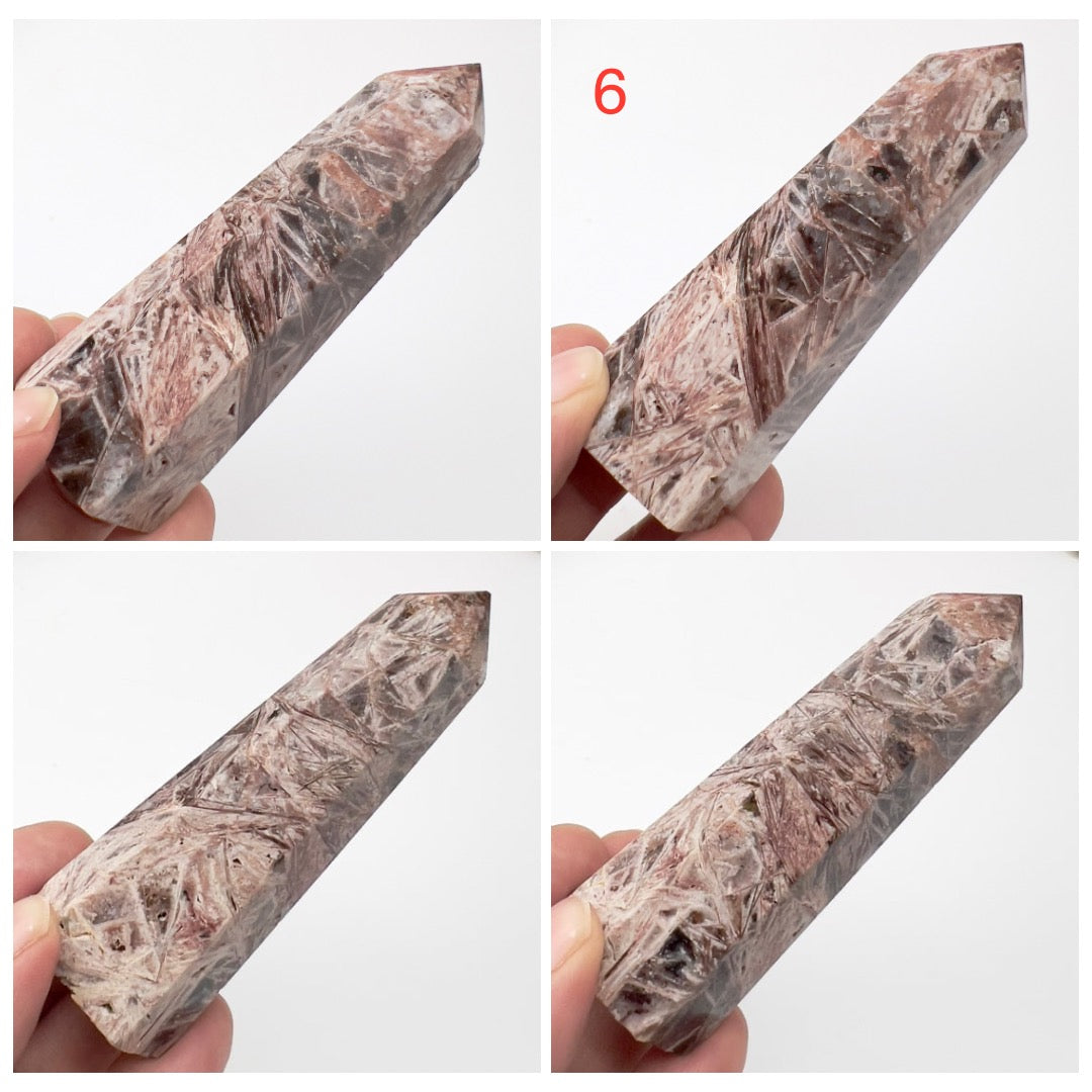 Red Violet Jasper Points Towers Crystal Generators YOU CHOOSE