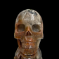 Mosaic Chalcedony Quartz Rare Skull Healing Crystal Carving 1030g