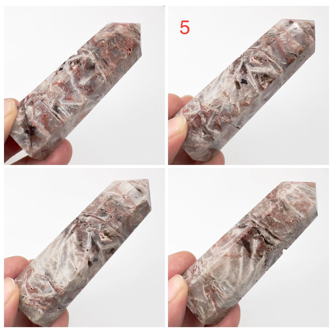 Red Violet Jasper Points Towers Crystal Generators YOU CHOOSE