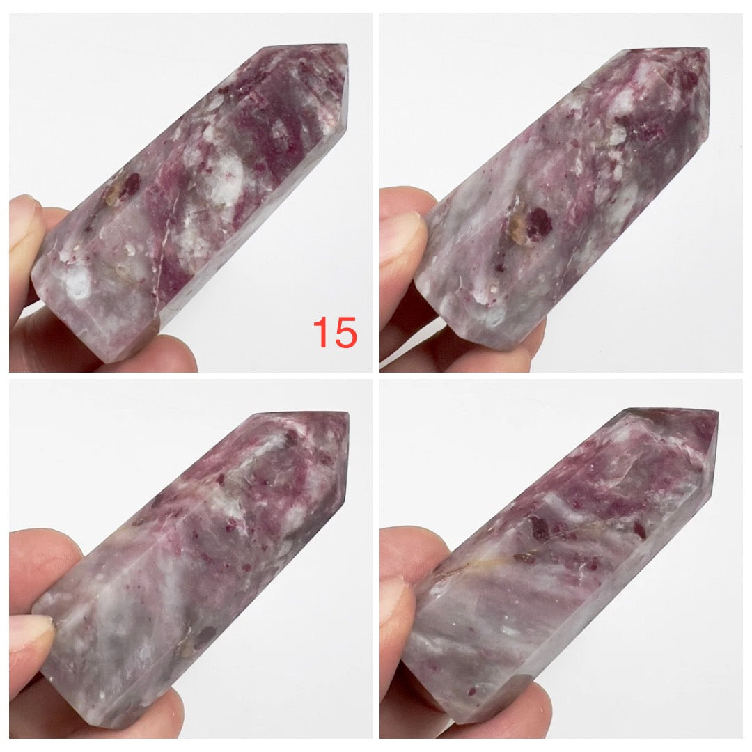 Rubellite Tourmaline Points Tower Crystal Generators YOU CHOOSE
