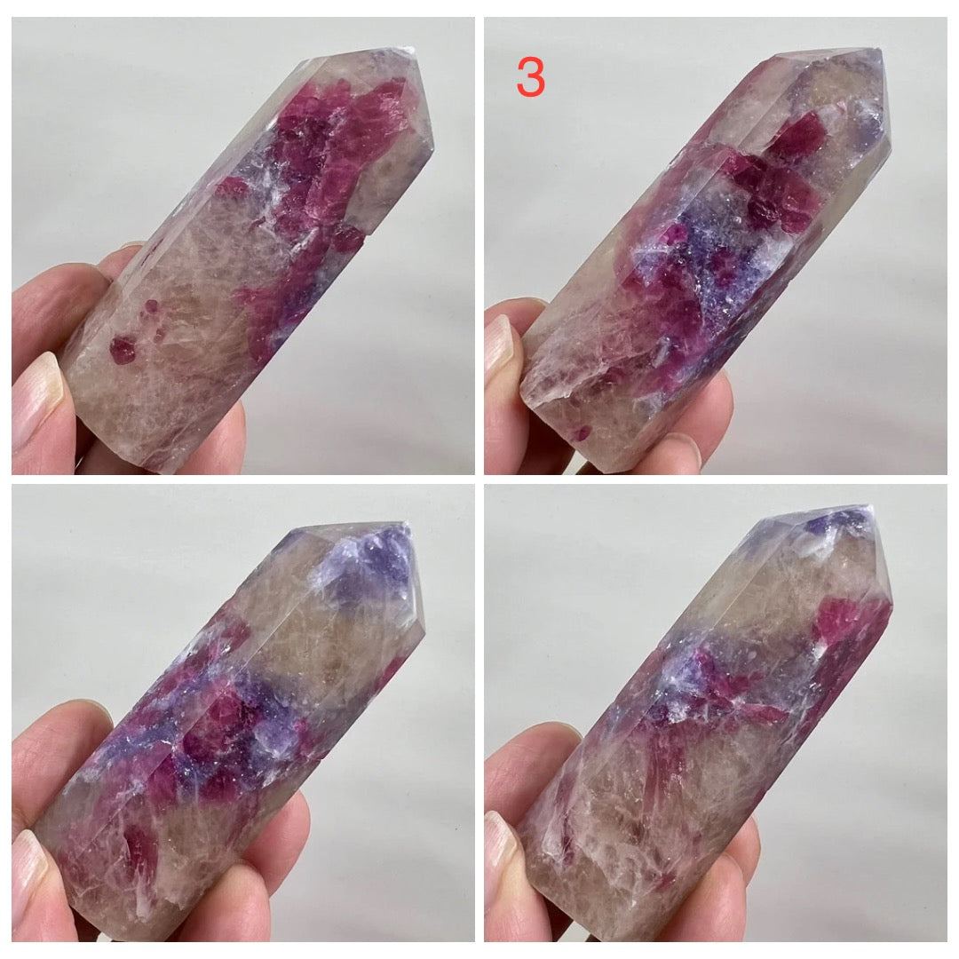 Pegmatite Unicorn Stone Points Crystal Generators YOU CHOOSE