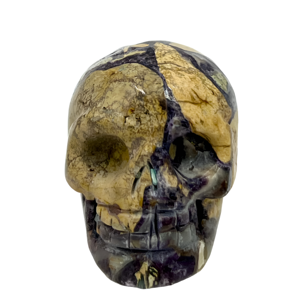 Brecciated Jasper Skull 2 Inches Hand Carved Crystal Carving