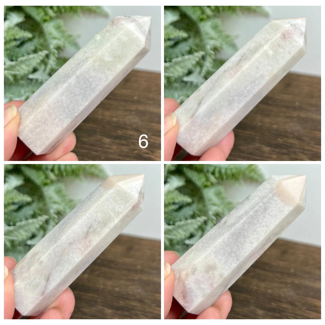 Pink Opal Points Towers Healing Crystal Generators YOU CHOOSE