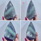 Fluorite Flames Free Form Crystals Carving YOU CHOOSE